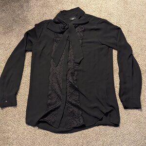 Romantic Goth Black Blouse